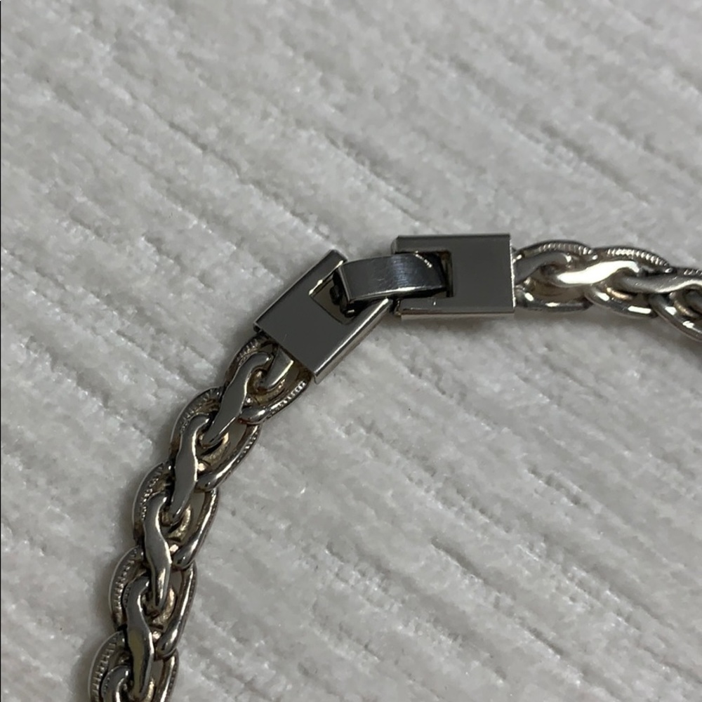 Thick sterling silver necklace - Picture 2 of 3